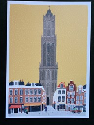 Afbeelding van Poster - Utrecht getekend door Ellen de Bruijn