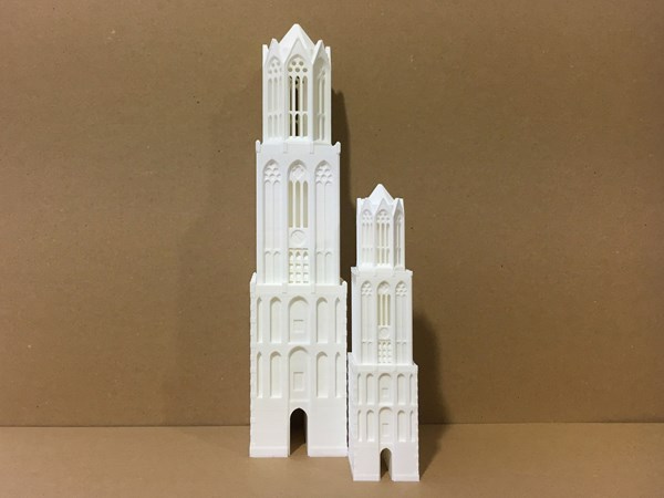Afbeelding van 3D-print Domtoren | Buro Ruig - Wit 30 cm