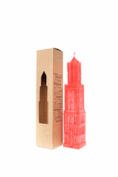 Afbeelding van de originele Domkaars - rood (33cm) | Kaarsen van Torens